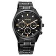 Sonata Summit Quartz Multifunction Black Dial Black Metal Strap Watch For Men - image number 1