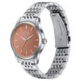 Sonata Poze Quartz Analog Brown Dial Silver Colour Stainless Steel Strap Watch For Men - image number 4