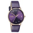 Sonata Poze Quartz Analog Purple Dial Leather Strap Watch For Women - image number 2