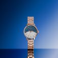 Sonata Poze Quartz Analog Mother of Pearl Dial Rose Gold Metal Strap Watch For Women - image number 0