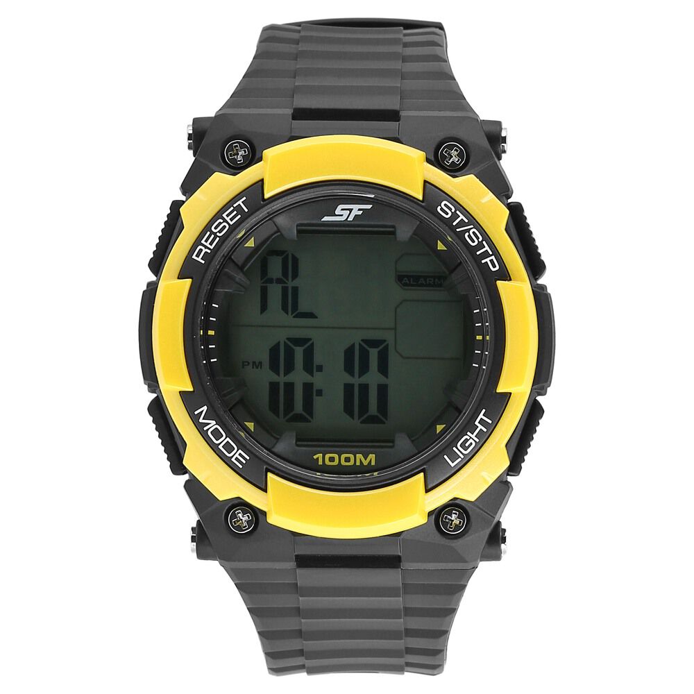 SF Digital Dial Plastic Strap Watch for Men