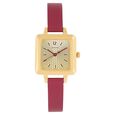 Sonata Splash Champagne Dial Women Watch With Leather Strap - image number 0
