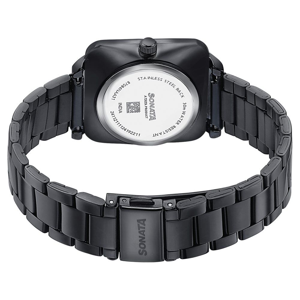 Buy Online Sonata Wedding Edit Quartz Analog Black Dial Stainless