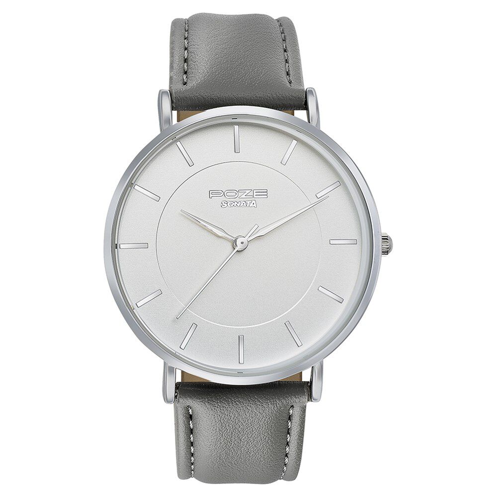Sonata white dial watch online