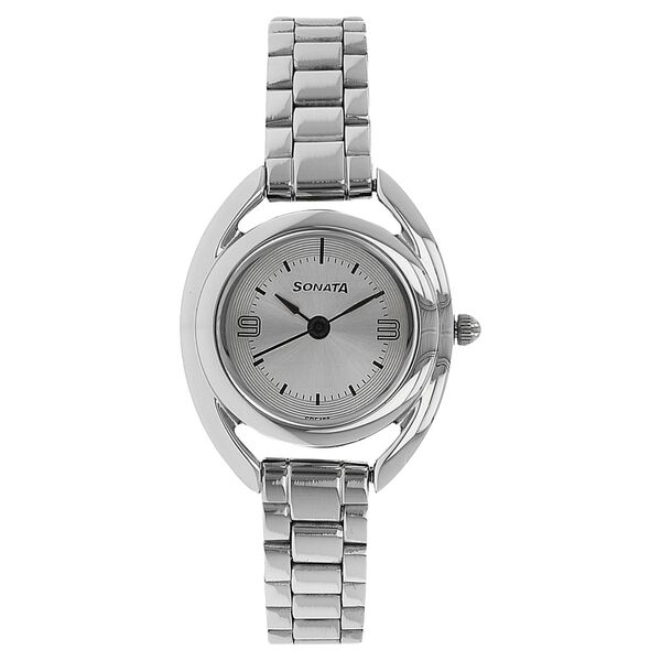 Sonata Professional Silver Dial Women Watch With Stainless Steel Strap - image number 0