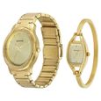Sonata Quartz Analog Beige Dial Stainless Steel Strap Watch for Couple - image number 1