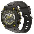 SF Quartz Analog Digital Grey Dial Plastic Strap Watch for Men - image number 1