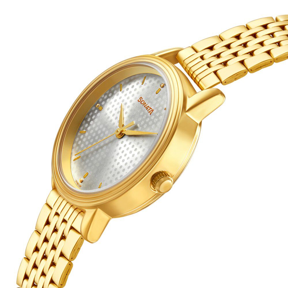 Sonata gold and hotsell silver watch