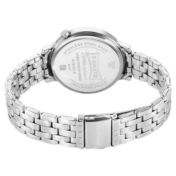Sonata Unveil Quartz Analog Silver Dial Metal Strap Watch for Women - image number 3