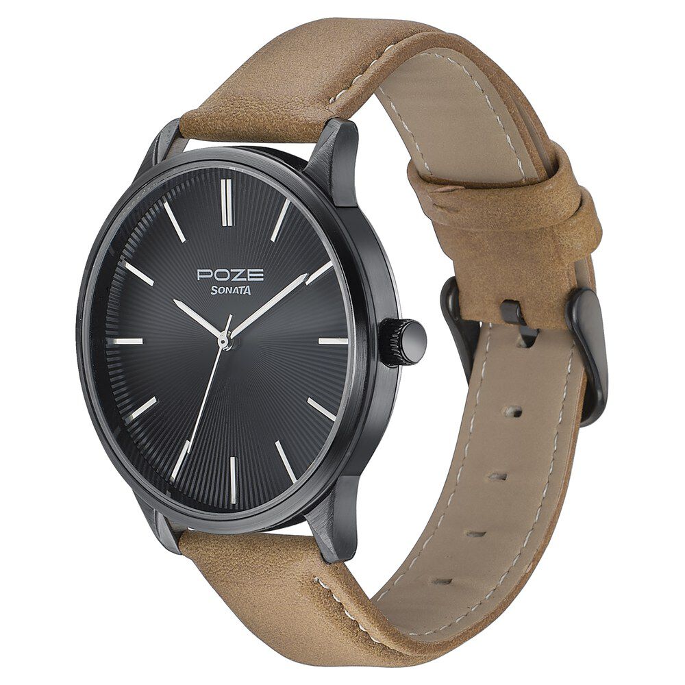 Tan strap watch mens hotsell