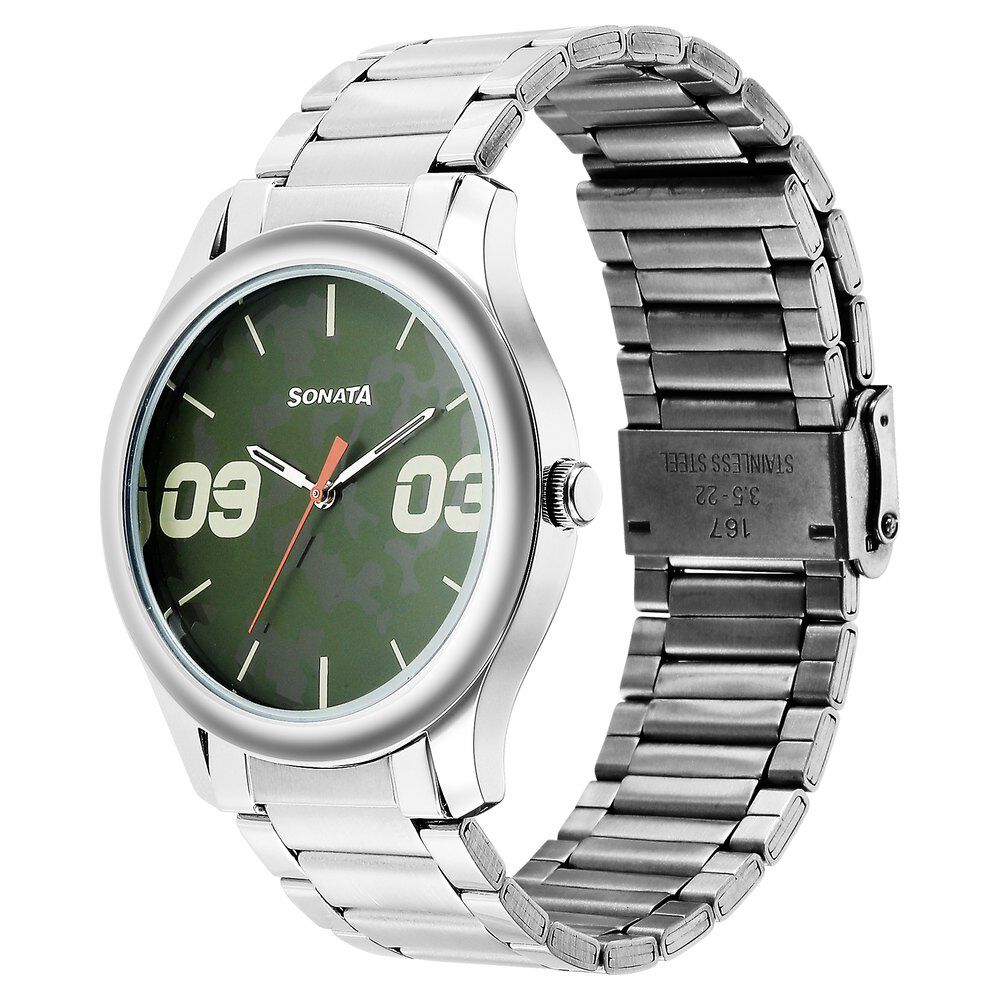 Sonata 77106sm02 outlet analog watch