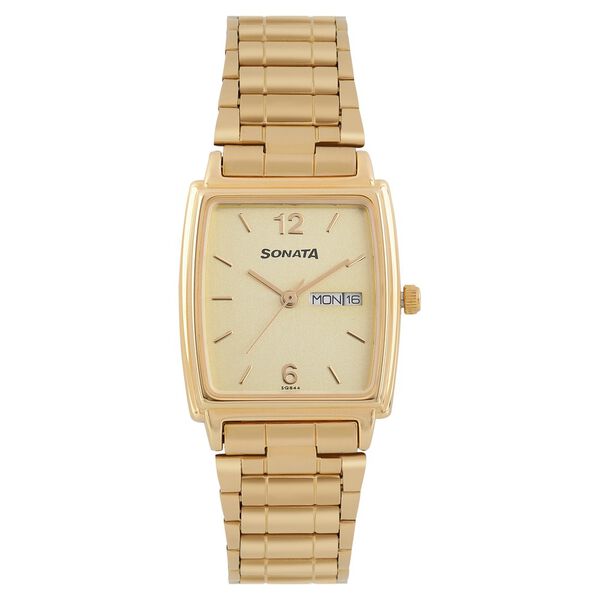 Sonata Champagne Dial Watch for Men - image number 1