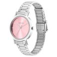 Sonata Ladies Essentials Pink Dial Stainless Steel Strap Watch for Women - image number 1