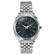 Sonata Vector Black Textured Dial Silver-Tone Bracelet Watch for Men - image number 1