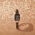 Sonata Poze Quartz Analog Black Dial Two Toned Color Stainless Steel Strap Watch For Women - image number 0