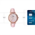 Sonata Poze Quartz Analog Pink Dial Pink Colour Leather Strap Watch For Women - image number 3