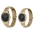 Sonata Wedding Edit Quartz Analog Black Dial Stainless Steel Strap Watch For Pair - image number 3
