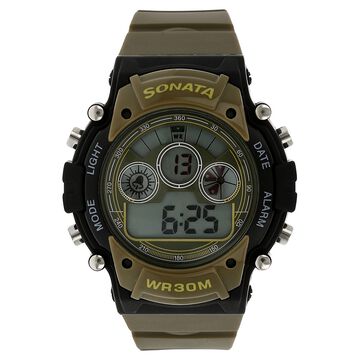 SF Digital Dial Plastic Strap Watch for Men