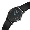 Sonata Sleek Quartz Analog Black Dial Black Leather Strap Watch For Men - image number 1