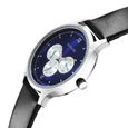 Sonata Force Quartz Multifunction Blue Dial Leather Strap Watch for Men - image number 2