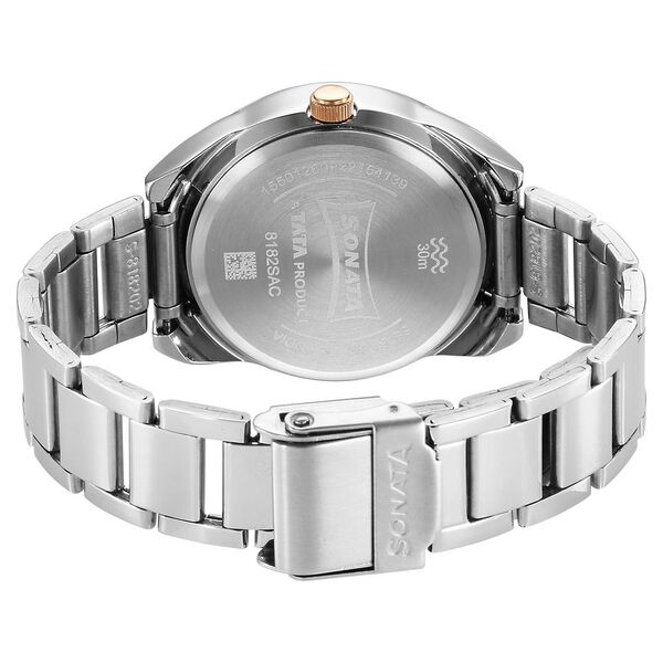 Sonata Unveil Quartz Multifunction Silver Dial Stainless Steel Strap Watch for Women - image number 3