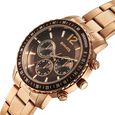 Sonata Chronos Quartz Analog with Date Brown Dial Rose Gold Colour Stainless Steel Strap Watch For Men - image number 2