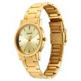Sonata Classic Quartz Analog Champagne Dial Golden Stainless Steel Strap Watch for Men - image number 1