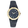 SF Quartz Analog Silver Dial Plastic Strap Watch for Women