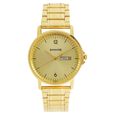 Sonata Quartz Analog with Day and Date Champagne Dial Stainless Steel Strap Watch for Men - image number 0