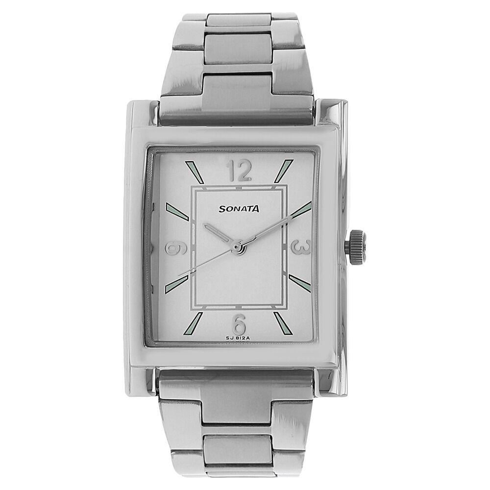 Sonata watches silver chain top