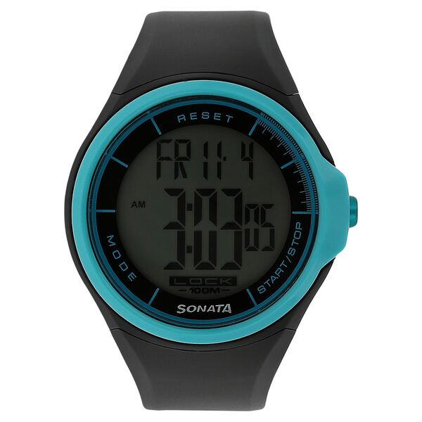 SF Digital Dial Black Plastic Strap Watch for Men - image number 0