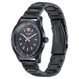 Sonata Poze Quartz Analog Black Dial Metal Strap Watch For Men - image number 3