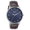 Sonata Poze Quartz Analog Blue Dial Brown Color Leather Strap Watch For Men - image number 2