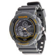 SF Super Fibre Quartz Analog Digital Black Dial Plastic Strap Watch for Men - image number 1