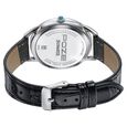 Northern Lights Inspired Poze By Sonata Quartz Analog Blue Dial Black Leather Strap Watch - image number 6