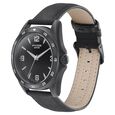 Sonata Poze Quartz Analog Black Dial Leather Strap Watch for Men - image number 3