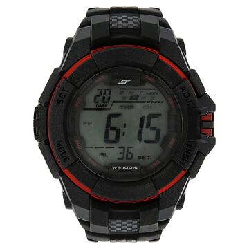 SF Digital Dial Plastic Strap Watch for Men