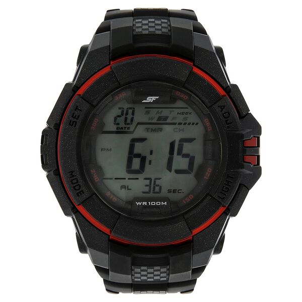 SF Digital Dial Plastic Strap Watch for Men - image number 0
