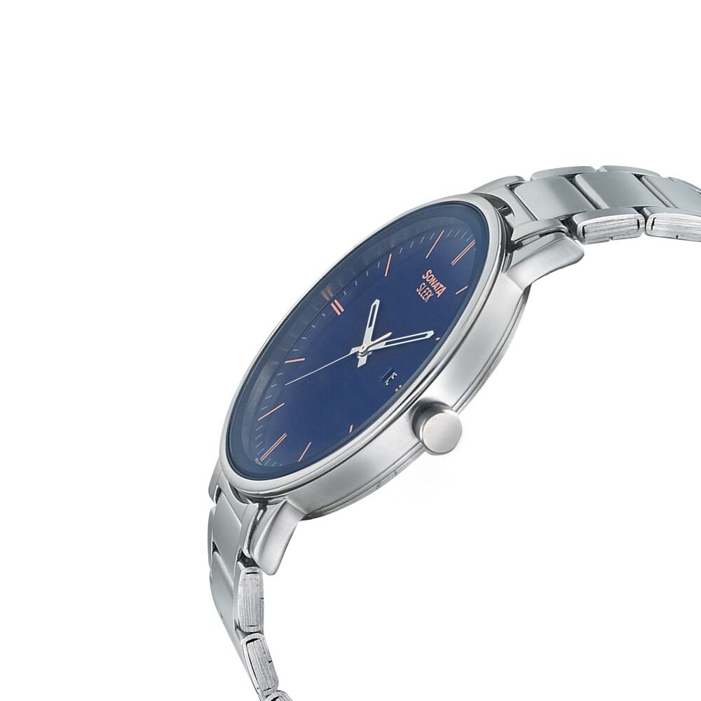 Sonata 77106sm04 analog watch clearance
