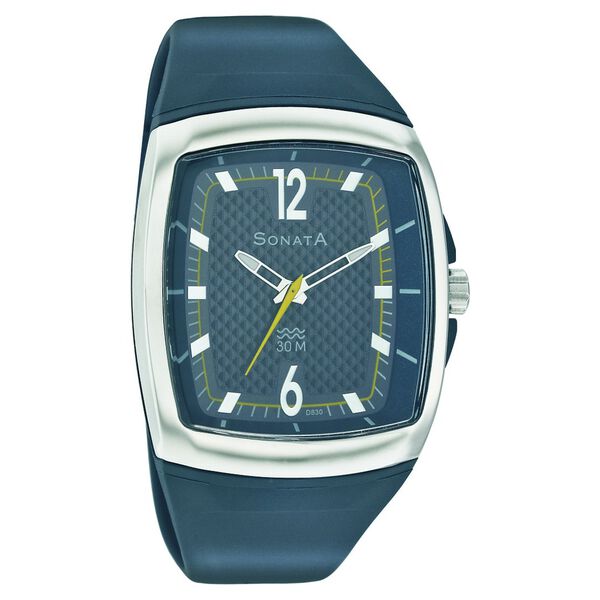 Sonata Quartz Analog Black Dial Strap Watch for Men - image number 0