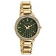 Sonata Wedding Bling Quartz Analog Green Dial Rose Gold Metal Strap Watch for Women - image number 1