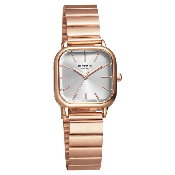 Poze by Sonata Quartz Analog Silver Dial Stainless Steel Strap Watch for Women - image number 1