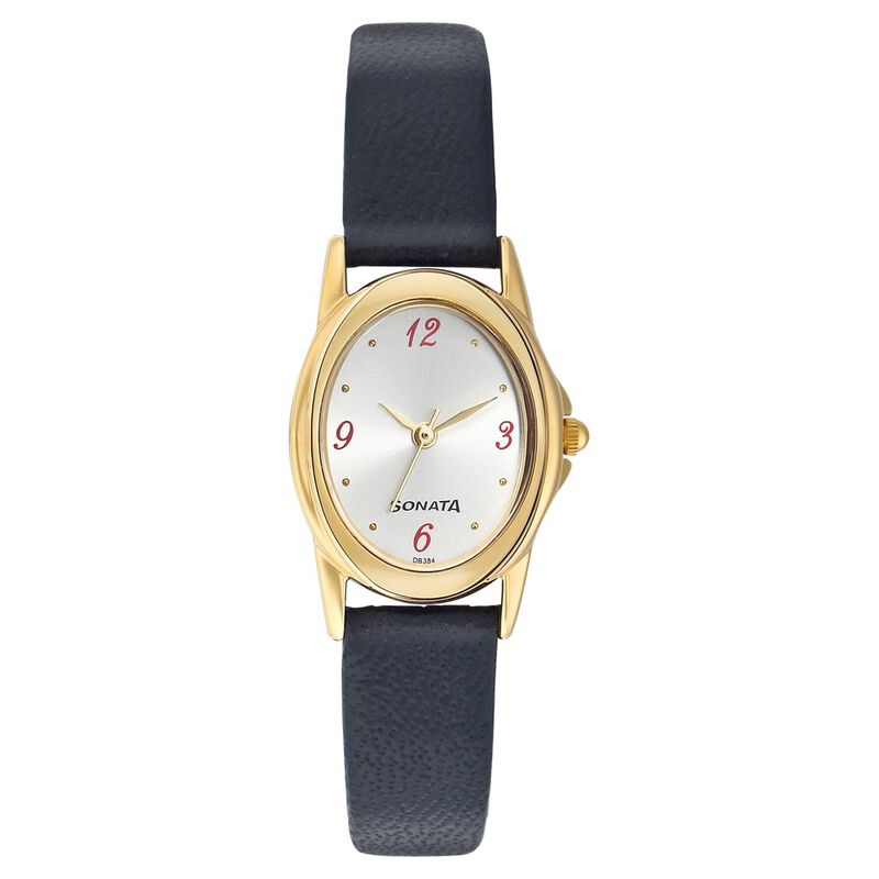 Sonata Quartz Analog Silver Dial Strap Watch for Women - image number 0