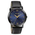 Sonata Quartz Analog Blue Dial Leather Strap Watch for Men - image number 0