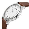 Sonata Quartz Analog White Dial Leather Strap Watch for Men - image number 2