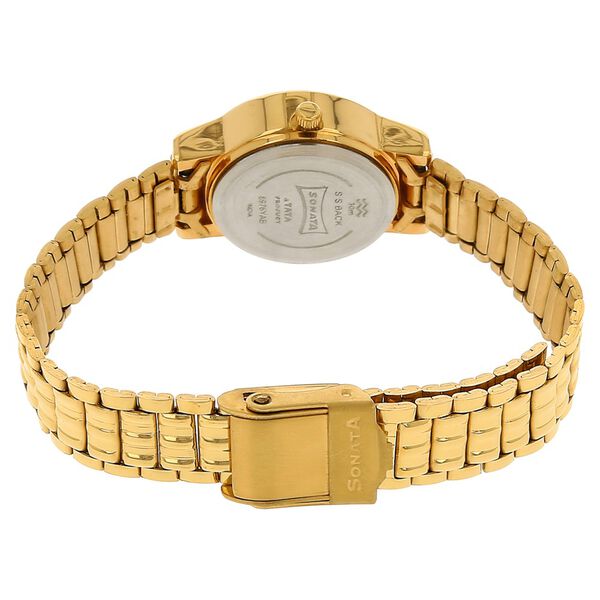 Sonata Quartz Analog with Day and Date White Dial Stainless Steel Strap Watch for Women - image number 3
