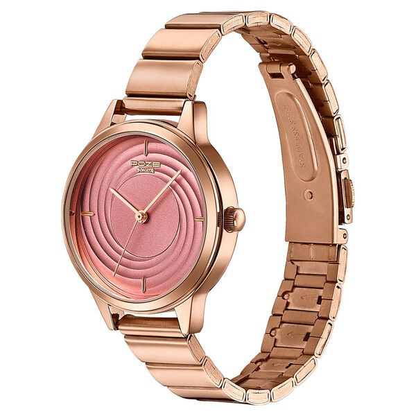 Sonata Poze Quartz Analog Pink Dial Stainless Steel Strap Watch For Women - image number 4