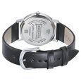 Sonata Silver Lining Black Dial Women Watch With Leather Strap - image number 3
