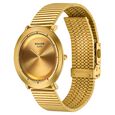 Sonata Sleek Champagne Dial Gold-Tone Metal Bracelet Watch - image number 2