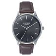 Sonata Poze Quartz Analog Black Dial Brown Color Leather Strap Watch For Men - image number 1